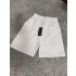 OFERTA TRIO: PANTALONI SCURTI DAMA ALB BUMBAC