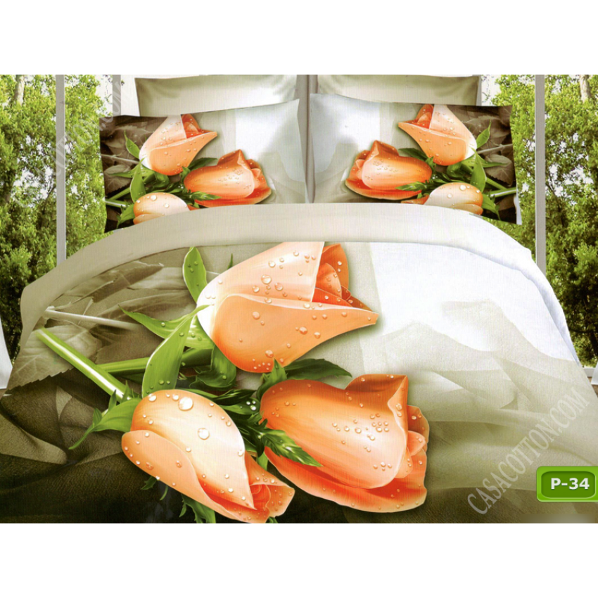 OFERTA 1+1 LENJERII 3D PENTRU PAT DUBLU COD LJ142