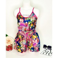 OFERTA 1+1 GRATIS: Pijama dama 2 piese din satin cod PST31