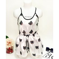 OFERTA 1+1 GRATIS: Pijama dama 2 piese din satin cod PST30