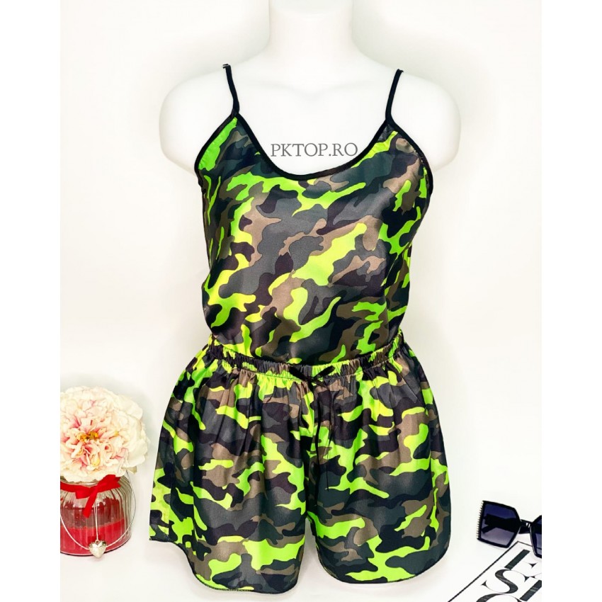 OFERTA 1+1 GRATIS: Pijama dama 2 piese din satin cod PST20