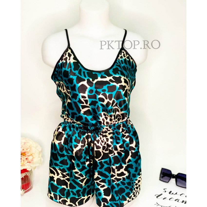 OFERTA 1+1 GRATIS: Pijama dama 2 piese din satin cod PST6