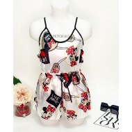 OFERTA 1+1 GRATIS: Pijama dama 2 piese din satin cod PST80